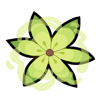 Green Dye Flower