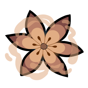 Brown Dye Flower (natural base)